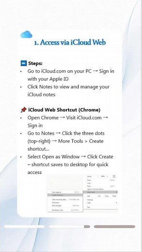📝 Access Your iCloud Notes on a Windows PC!#icloud #iphonetips #notes