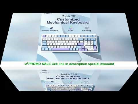 Aula F99 Gaming Mechanical Keyboard Three Mode 2.4g Wireless Bluetooth Wired Hot Swap PBT Gasket RGB
