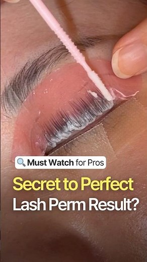 Must Watch for Pros🔍 Secret to Perfect Lash Perm Result?