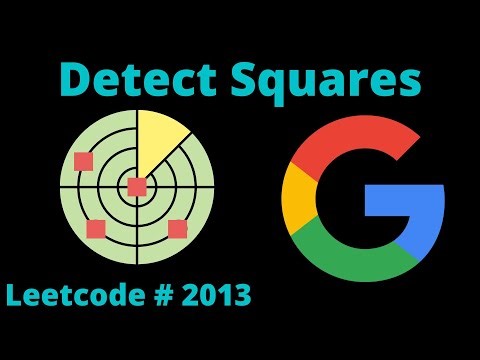 DETECT SQUARES | LEETCODE 2013 | PYTHON SOLUTION