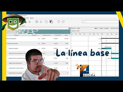 ¿Qué es la línea base? Curso de Gestión de Proyectos con Gantt Project #gantt #gestióndeproyectos