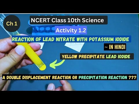Activity 1.2 I Class 10 Science I Reaction of Lead Nitrate With Potassium Iodide