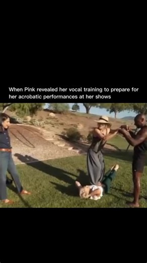 Music on Instagram: "In a 2023 60 Minutes interview, Pink revealed she trains by singing while her coach stands on her stomach, building core strength and breath control to perform live vocals during aerial stunts."