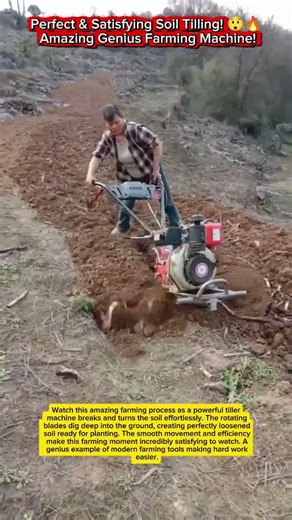 Perfect & Satisfying Soil Tilling! 😲🔥 Amazing Genius Farming Machine!