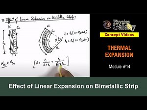 Effect of Linear Expansion on Bimetallic Strip Video Lecture | Crash Course for JEE (English)