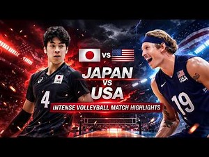 Japan vs USA Epic Volleyball Battle Highlights