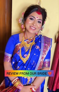 75K views · 2.7K reactions | REVIEW from our beautiful bride #SARNITA❤️ #BENGALI_BRIDAL_RECEPTION_MAKEOVER | Makeup Artist Godhuly's Studio & Academy ISO 9001:2015 Contact: 7001044774 | Facebook