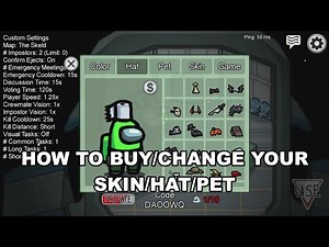 How to Buy/Change your Hats, Skins and Pets in Among Us