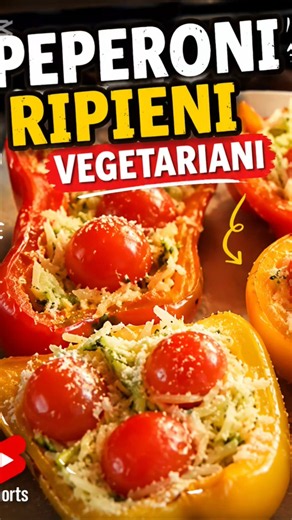PEPERONI RIPIENI CON ZUCCHINE E PATATE,preparati in versione leggera per antipasto o cena