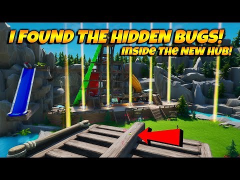 HOW To Find The Hidden Bugs In The NEW Fortnite Creative Hub! All 5 Bug Locations - Bradymanos Hub!