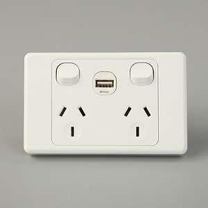 [Hot Item] Australia Single 10A/15A Wall USB Approved Slimline Socket Outlet