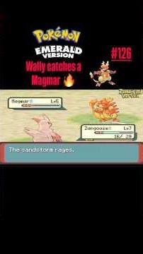 Wally catches a Magmar! 😲