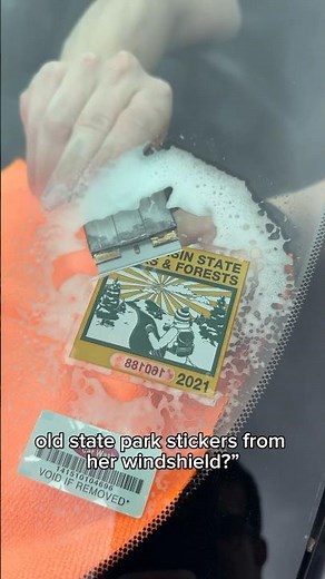 How to remove old sticker from your car windows #howto #cleaning