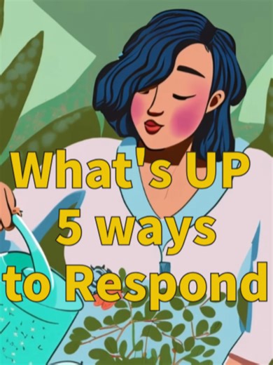 Whats Up: 5 Ways to Respond #english #englishexpression #englishconversation #easyenglish #englishpractice #englishlesson