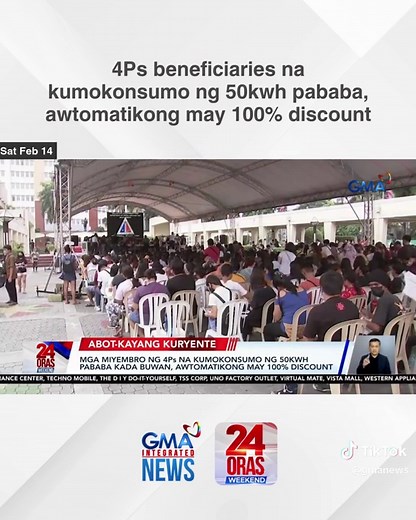 Lifeline Rate Program para sa 4Ps Beneficiary