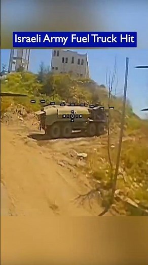 Israeli Fuel Truck Hit near Merkava Tanks in Southern Lebanon