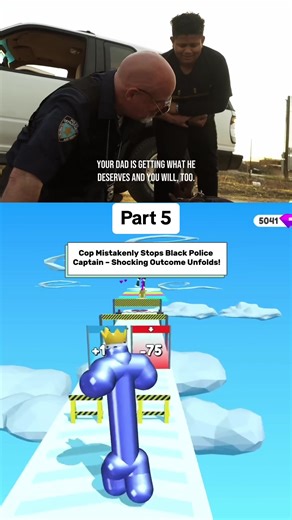 Cop Mistakenly Stops Black Police Captain – Shocking Outcome Unfolds! #drama #dramaclips #dramatok