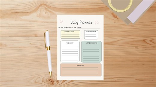 Daily Planner Notepad to Do List Aesthetic Daily Organizer Productivity Desk Pad Checklist Notepad for Office Undated Planner - Etsy