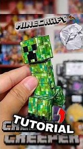 CREEPER TUTORIAL#minecraft #papercraft #fnaf #short #funny #fyp #roblox #skibiditoilet #shorts #fypシ