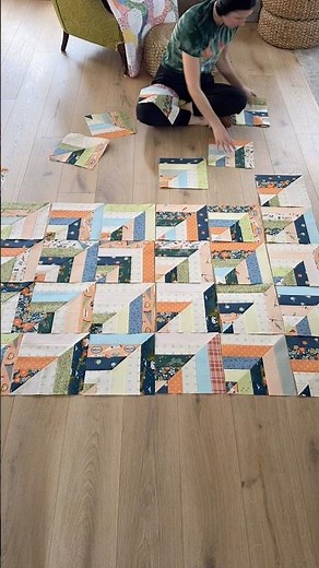 Layout of the Lucky Log Cabin Quilt Kit