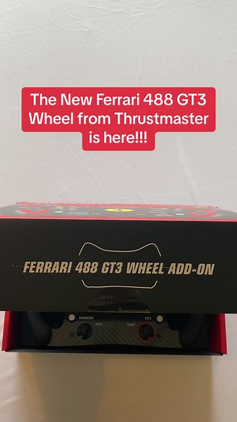 Ferrari 488 GT3 Wheel Unboxing from Thrustmaster