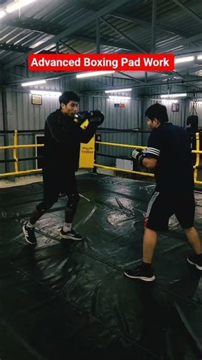 Advanced pad work is where technique meets intensity.🥊#boxingtraining #boxing #gym #fitness