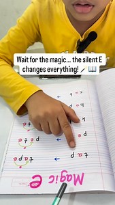Small steps, big progress! Today my child read Magic E words confidently 📖✨ #MagicE #PhonicsFun #EarlyReading #LittleReader #LearnToRead | Genius Phonics and Grammar Classes