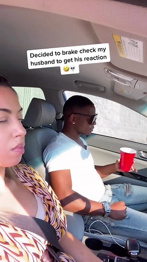 Hilarious Husband Brake Check Prank Reaction!