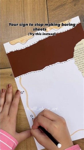 Simple tutorial🤎#project #schoolassignment #feedshorts #tutorial #youtube #art #diy #craft #student