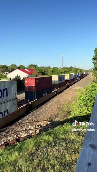 Stack Train Hauling at 70mph: A Railway Enthusiast's Dream