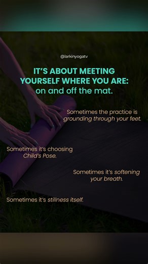 Somatic yoga isn’t about performance. It’s presence. Meet yourself where you are today.