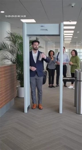 CCTV Catches Hilarious Security Scanner Prank 😂#CCTVPrank#OfficeFunny#SecurityFail#CaughtOnCamera#ad