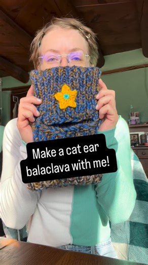 ❀˖°⋆TyTy⋆⁺𖤓˚࿔ on Instagram: "Cat ear balaclava run through, gonna give myself carpel tunnel with the bad boys #knit #yarn #knitting #crafts #knitinspiration"