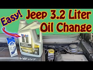 Jeep Cherokee Oil Change - 3.2L V6 Pentastar Engine (2014-2023) | Complete DIY Guide