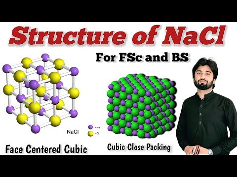 Structure of Sodium Chloride | Structure of NaCl | Calculation of effective ions for unit cell #nacl