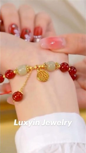 Red Bracelet Design❤️ | Cute & Elegant Handmade Jewelry |Diy Bracelet💕#smallbusiness #bracelet #red