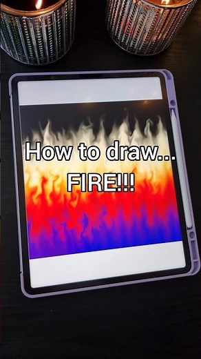 Draw Fire in Procreate in 60 Seconds – Easy Beginner Tutorial!! #howtodraw