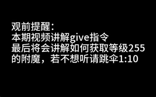 如何获取锋利255的剑？-give指令详解[Berd]