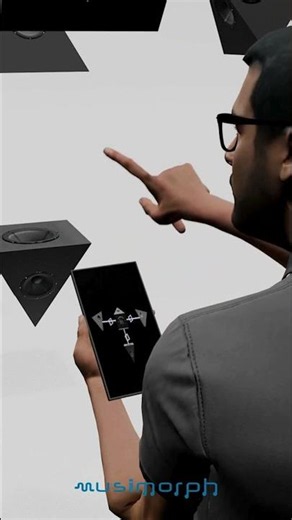 Changing sound objects between pyramid speaker placements #speakers #placement #pyramid