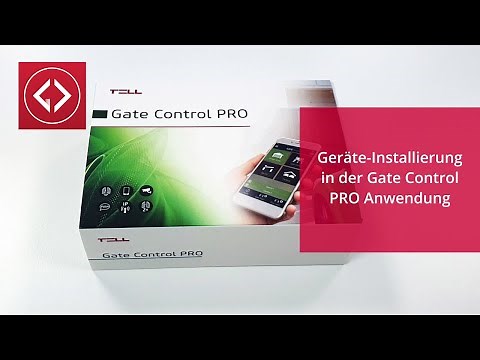 Geräte-Installierung in der Gate Control Anwendung