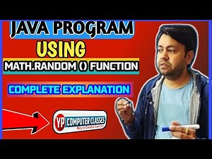 Java Program using Math.random() function | how to use random method | YP Computer Classes