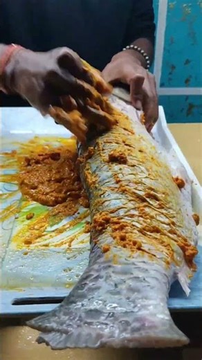 Catching and cooking fish asmr/big fish cooking video..#shortvideo