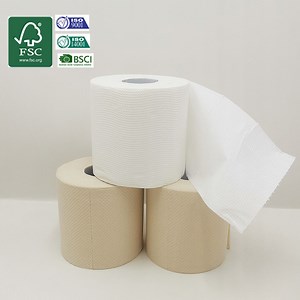 [Hot Item] Biodegradable Bamboo Pulp/Wood Pulp / Mixed Pulp Toilet Paper