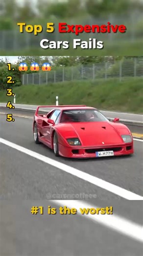 Expensive Cars Fails of All Time! 💸 #shorts