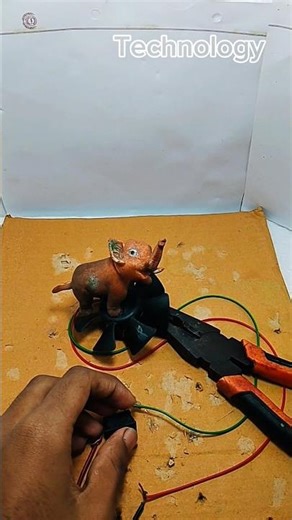 Amazing Elephant Project 😱 #shortvideo #dcmotor #trending #shorts #school #science #project #tech