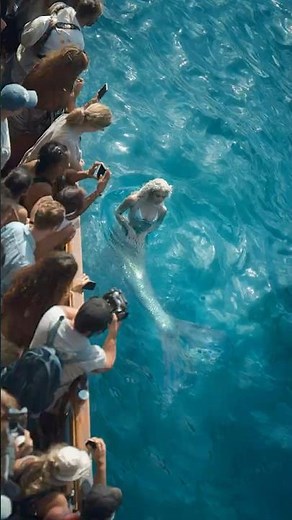Tourists Shocked as Mermaid Appears Near Santorini, Greece