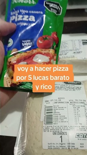 ¡Hacé pizza en tu casa por solo 5 lucas! Barato, fácil y rico 🍕🇦🇷 #comida #pizza