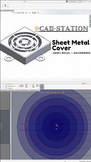 Master SHEETMETAL COVER Design in SOLIDWORKS with These EXPERT Tips - Part#2 #shorts