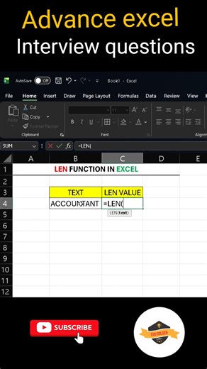 How to Use the LEN Function in Excel (Step-by-Step)