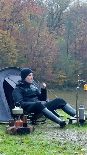 Solo Wild Camping in France | Epic Fall Colors & Torrential Rain